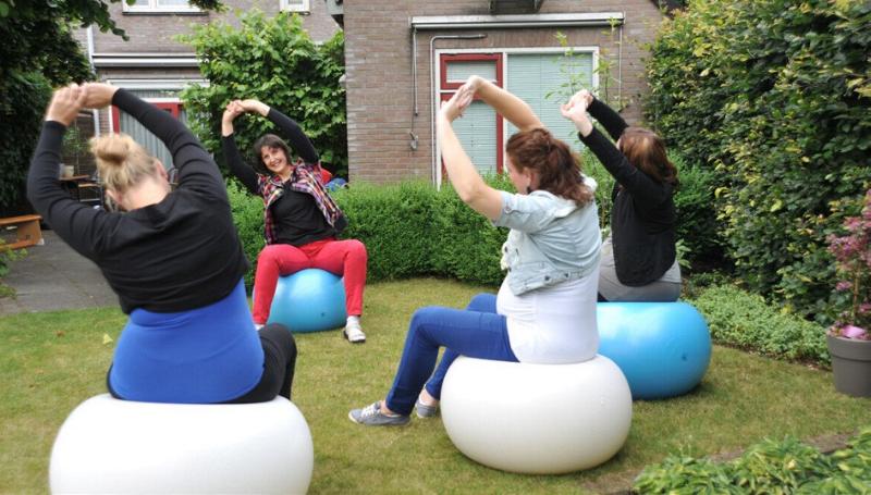 Voorbeeld van bal oefening